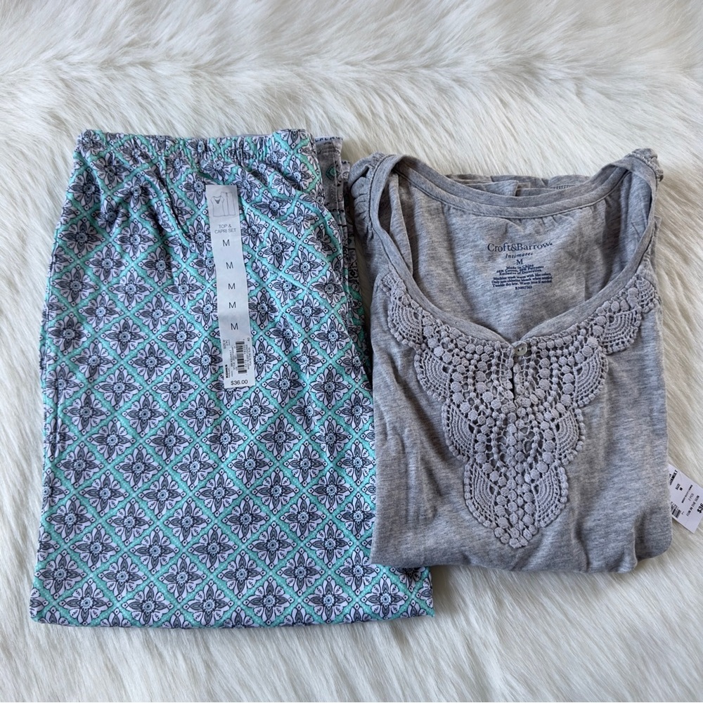 NWT Croft & Barrow Pajama Set